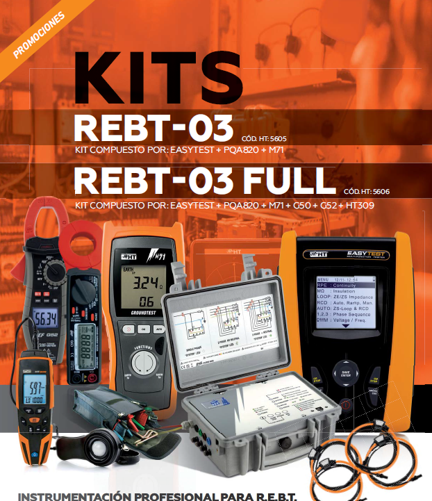 TECLISA HT Instruments Kits Instrumentación profesional para R.E.B.T.